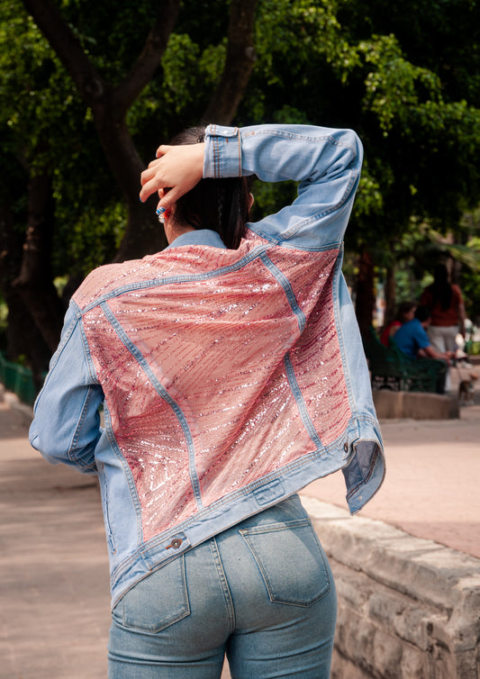 Denim Jacket Rose