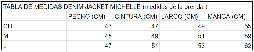 DENIM JACKET MICHELLE
